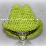 Crochet baby cowboy hat