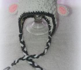 Baby Lamb earflap beanie